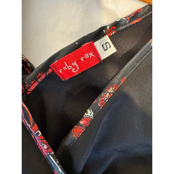 Vintage Y2K Ruby Rox Black Goth Knee Length Sleeveless Dress Small - Picture 6 of 8